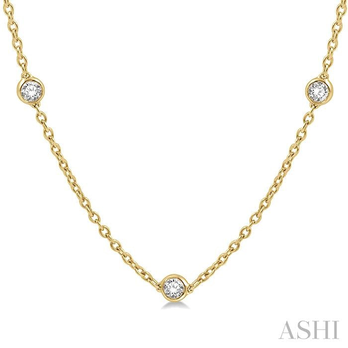 Golden Diamond Trail Necklace