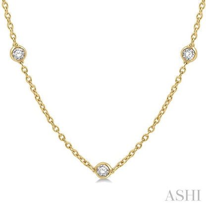Golden Diamond Trail Necklace