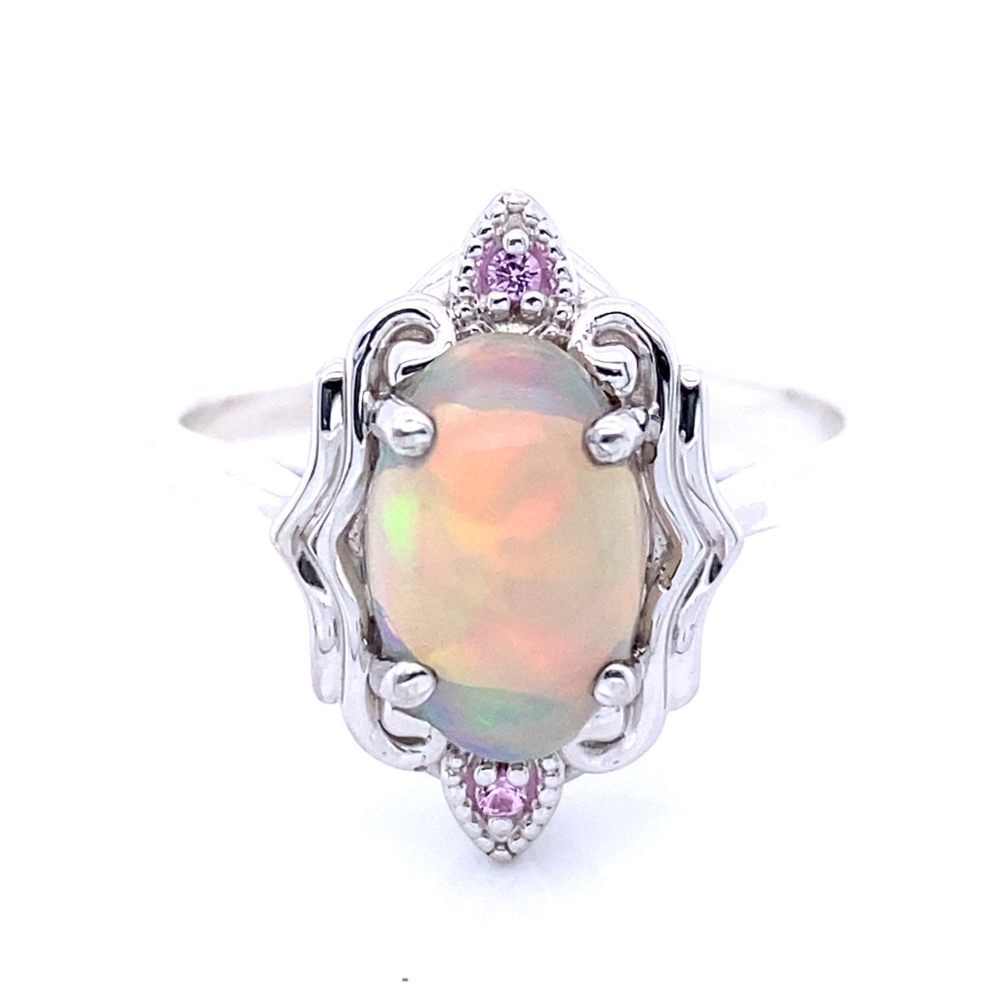 Queensland Ethiopian Opal and Diamond Ring