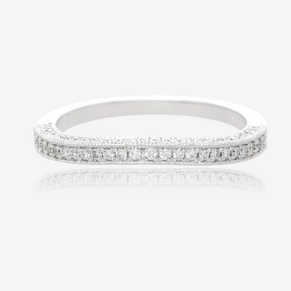 1/3ctw Vintage Natural Diamond Contour Band