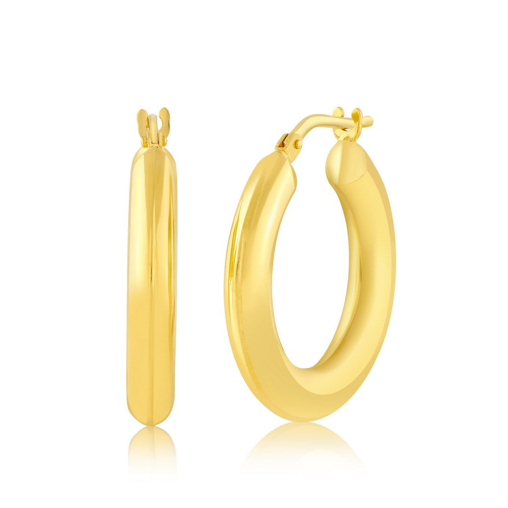 Luxe Gold Filled Puff Hoops 23mm