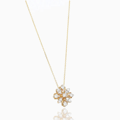 Frosted Bloom Diamond Pendant