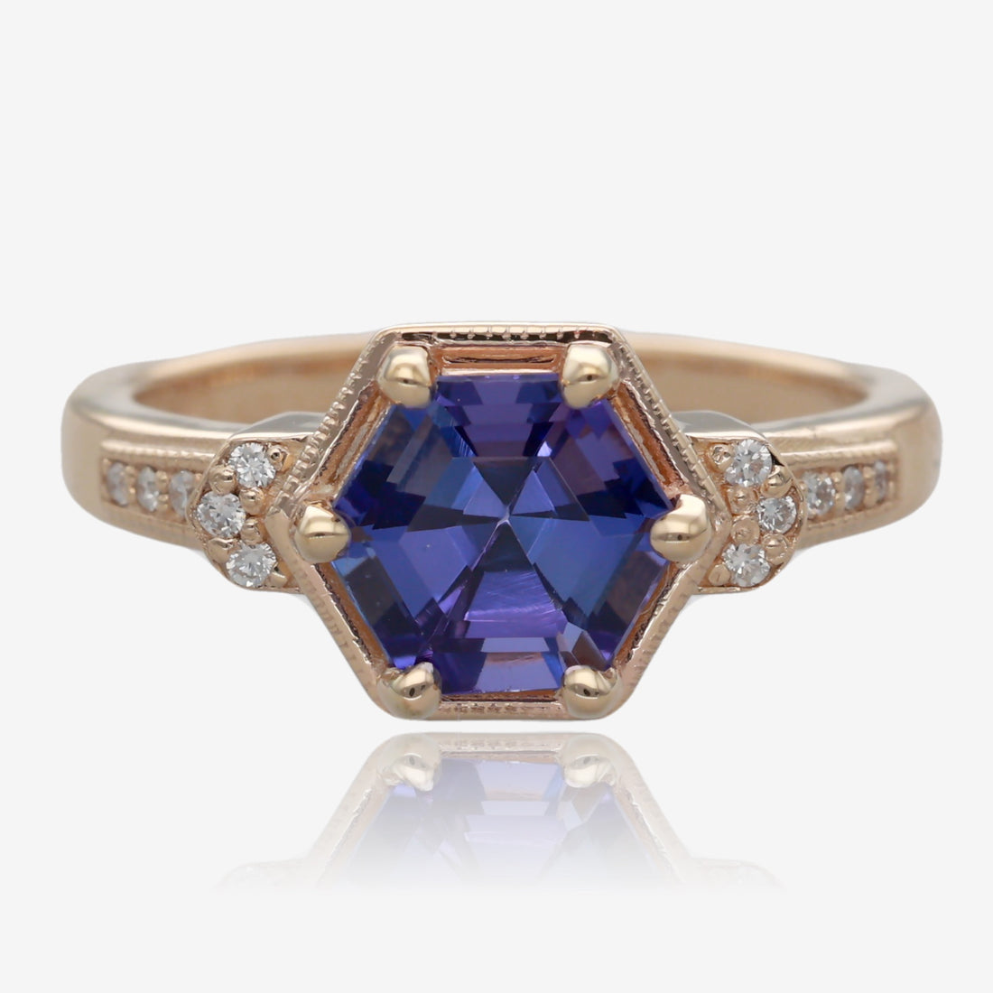 Triumphant Tanzanite and Gold Ring