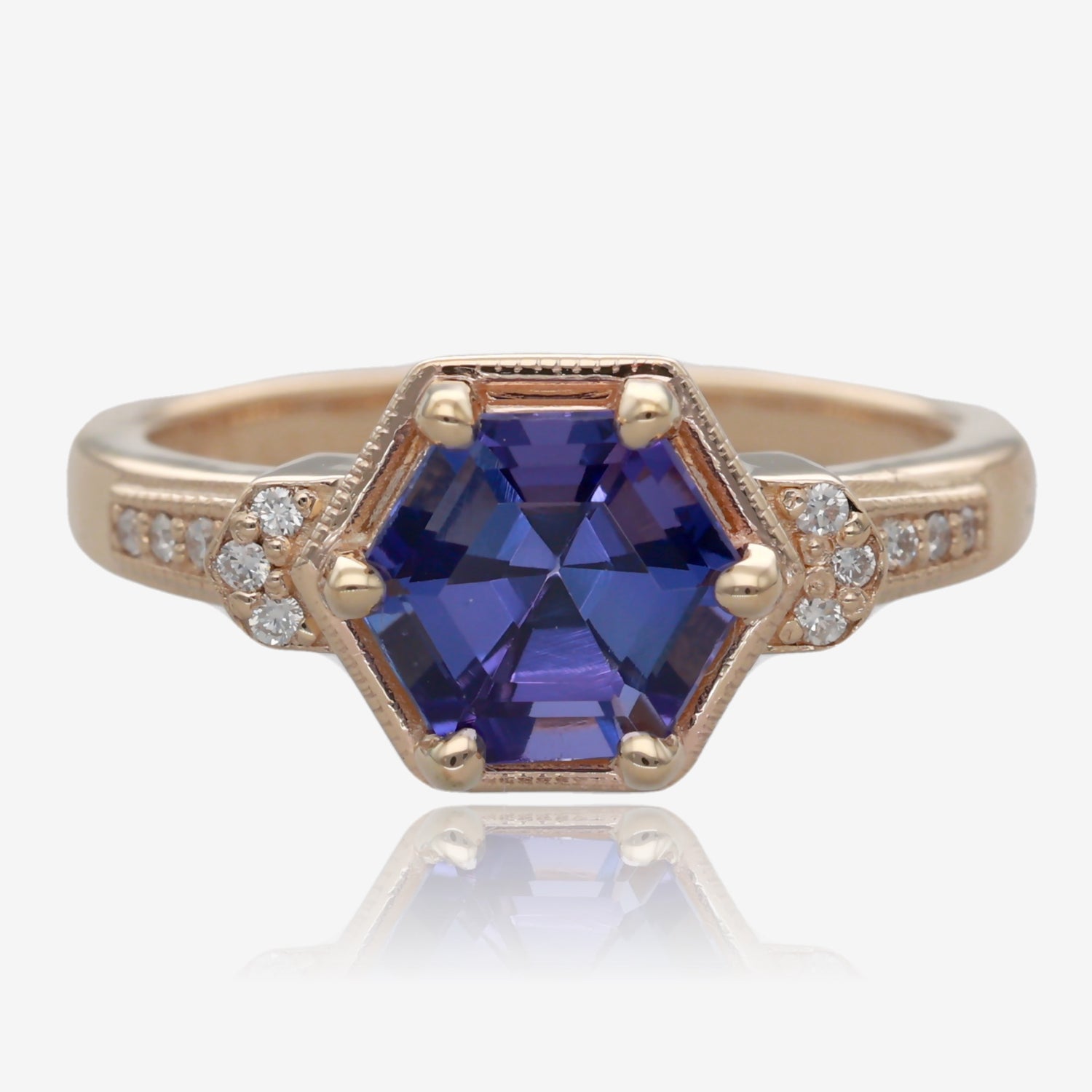 Triumphant Tanzanite and Gold Ring