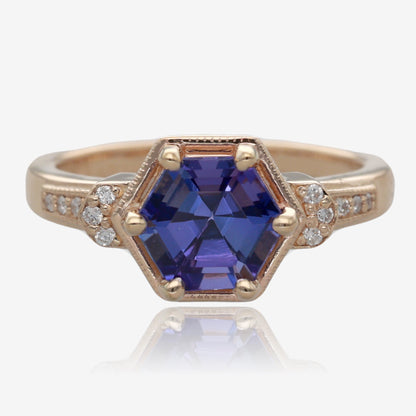 Triumphant Tanzanite and Gold Ring