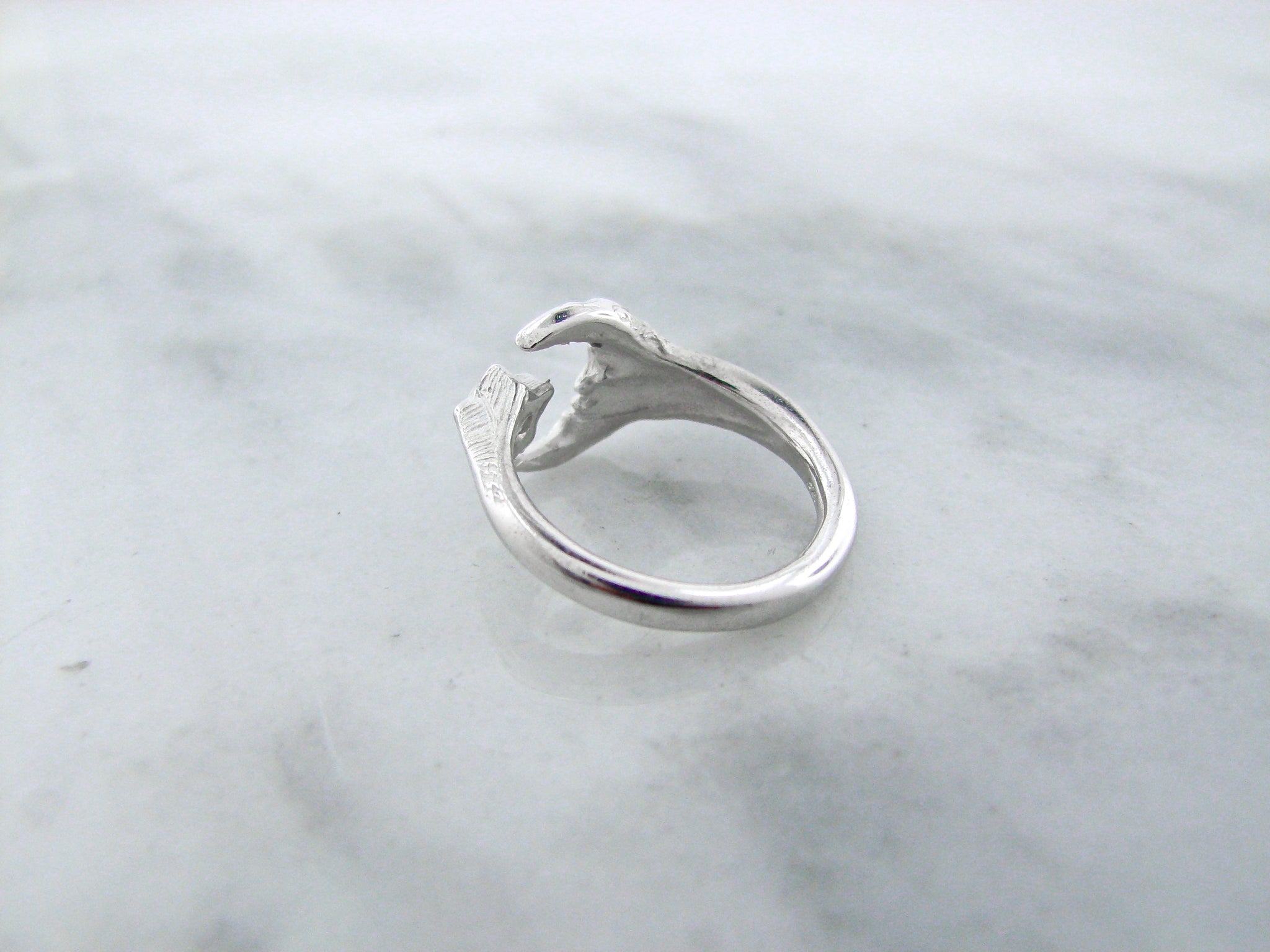 Moonstone Silver Ring, Celestial Moon Star