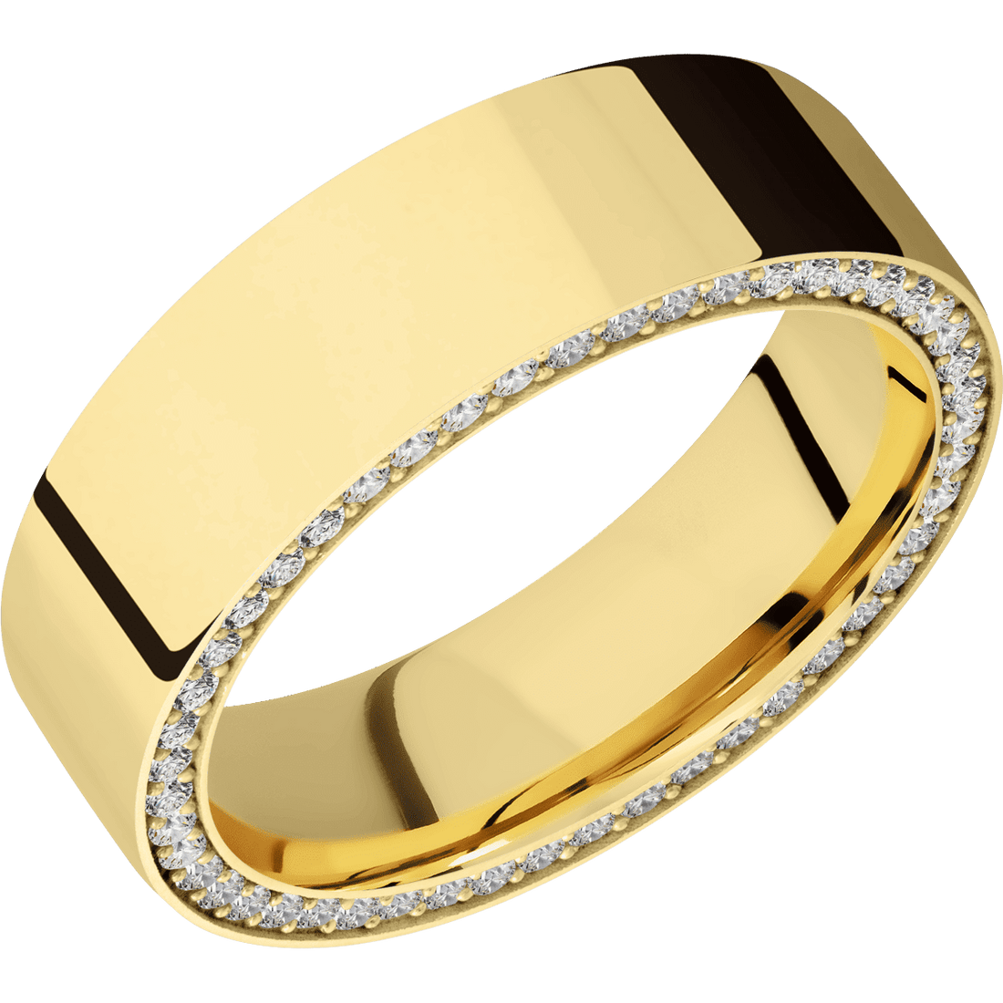 14K Yellow Gold + Polish Finish