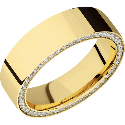14K Yellow Gold + Polish Finish