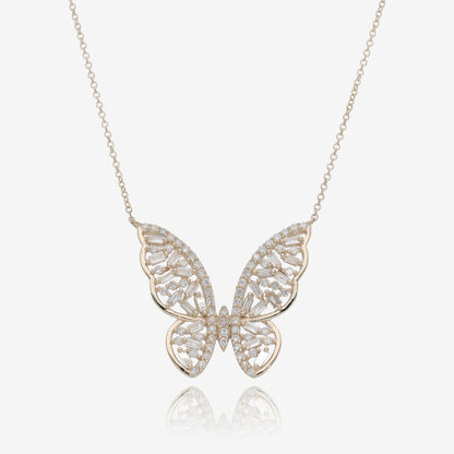 Wings of Light Diamond Butterfly Necklace