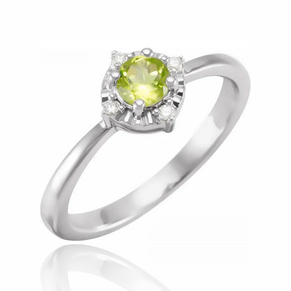 Birthstone Brilliance Color Gemstone and Diamond Ring