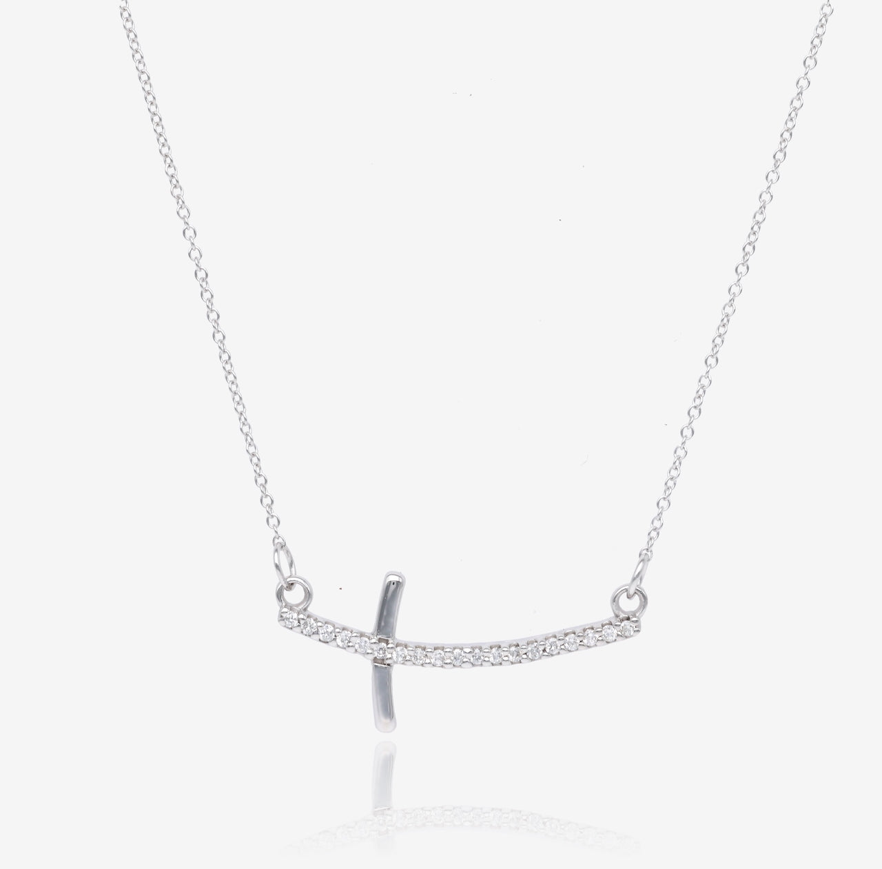 Diamond Take Up Your Cross Gold Necklace