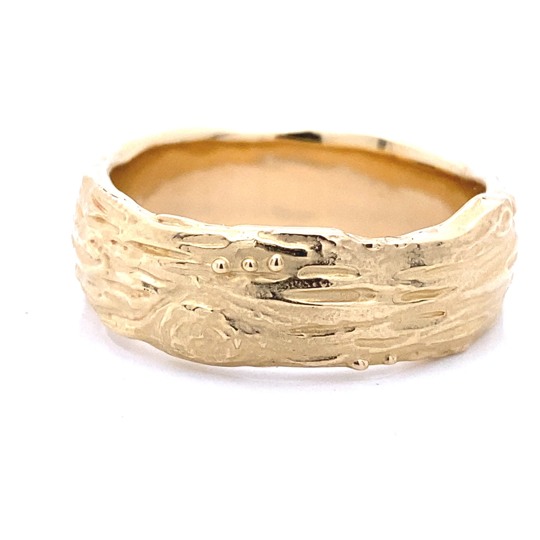Domed Golden Birch Tree Mens band