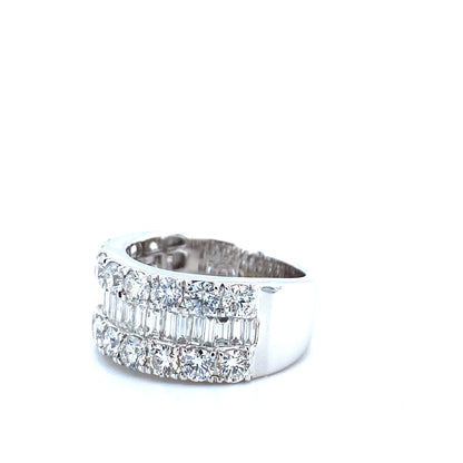 3.12ct 18K WG Luxe Diamond Band OOAK