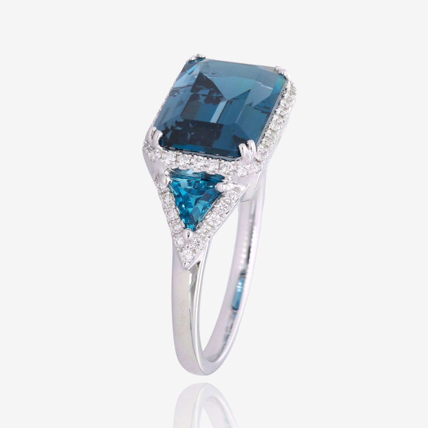 Luxe London Blue Topaz Ring