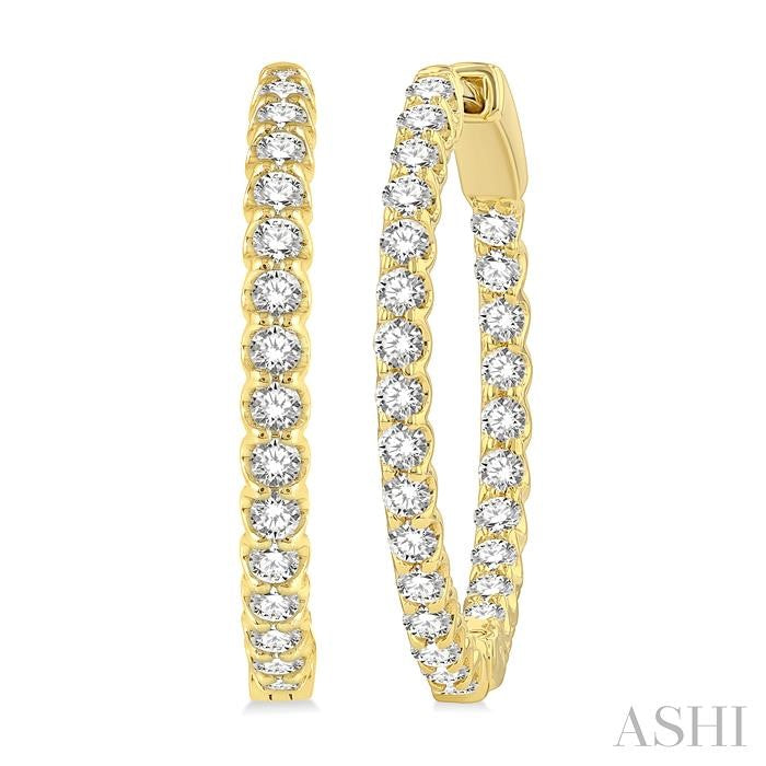 Full Glow Diamond Hoops