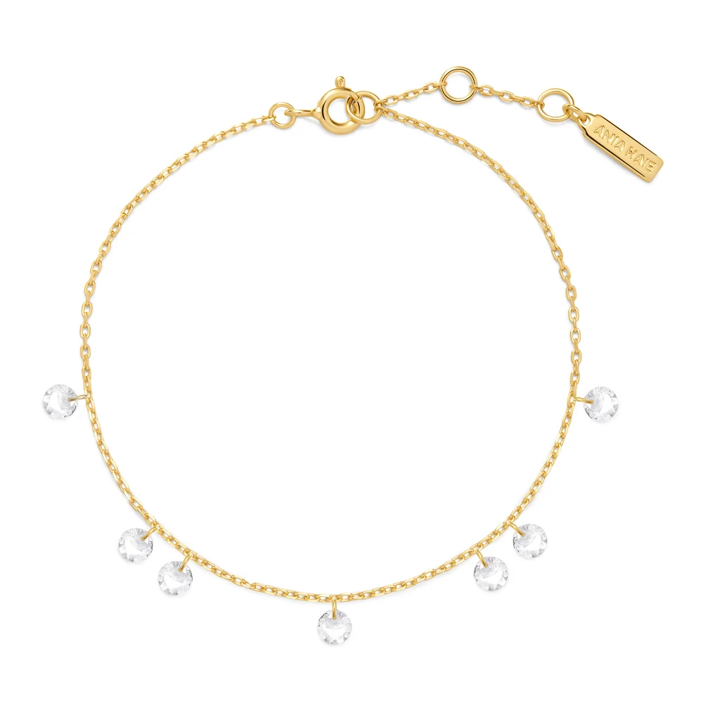 Yellow Droplet Station Bracelet