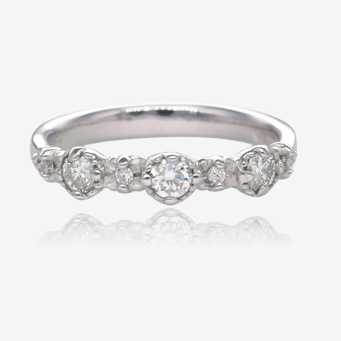 Shimmering Treasure Band Lab Diamond and White Gold