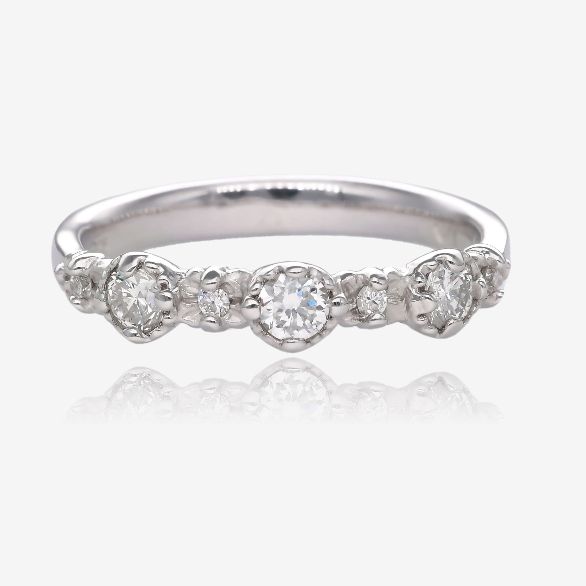 Shimmering Treasure Band Lab Diamond and White Gold