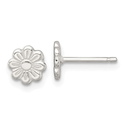 Flower Power Sterling Silver Stud Earrings