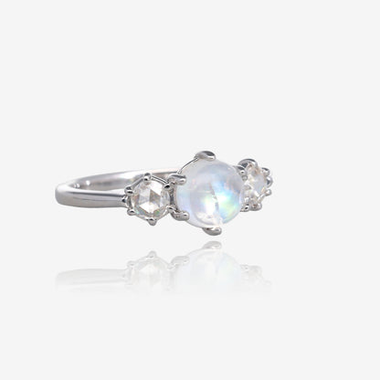 Moonscape Ring in Silver