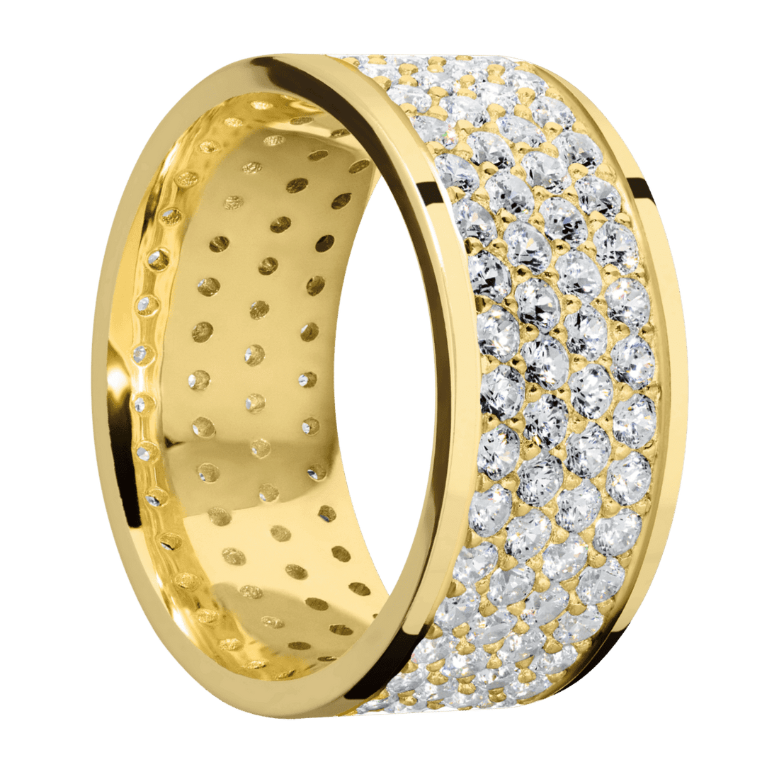 18K Yellow Gold + Polish Finish