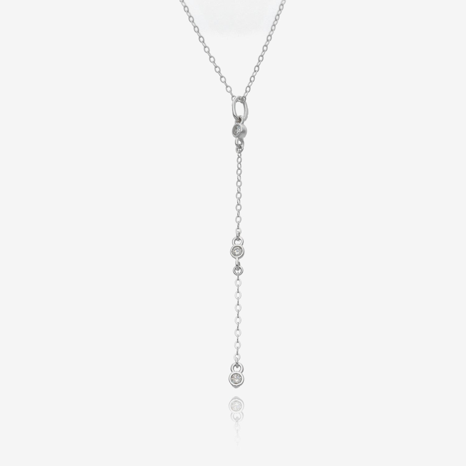 Sliding Diamond Drips Chain 10k Necklace