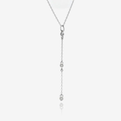 Sliding Diamond Drips Chain 10k Necklace