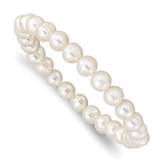 Playful FWC Pearl Stretch Bracelet Grey