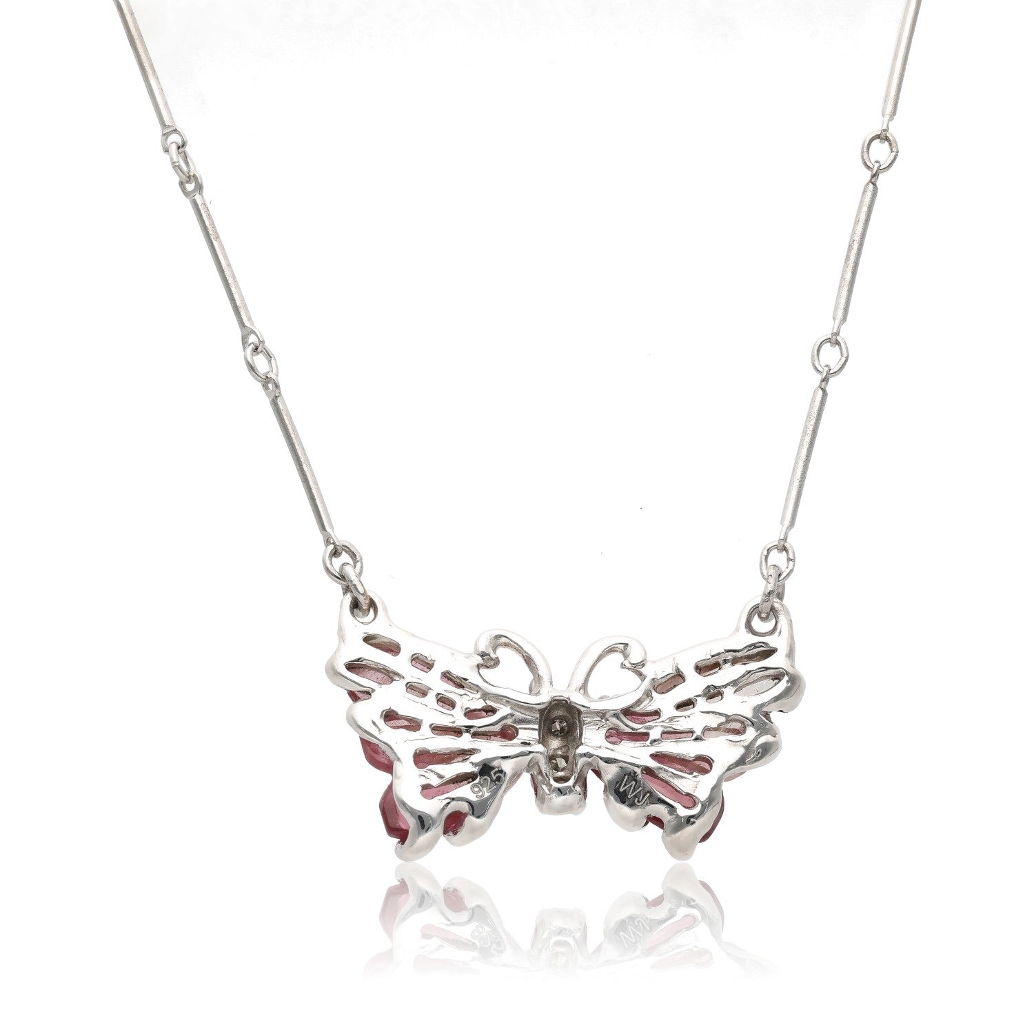 Picture Perfect Pink Butterfly Necklace