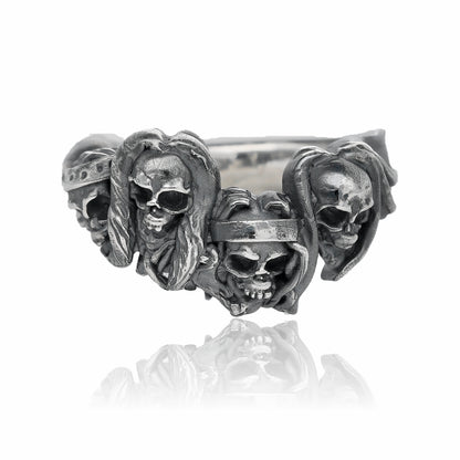 Metal Never Dies | Silver Skull Ring