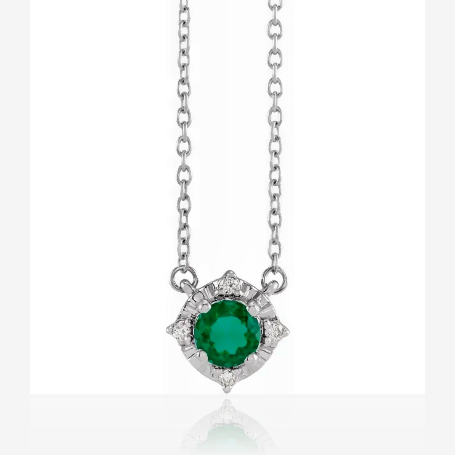 Birthstone Brilliance Color Gemstone and Diamond Pendant