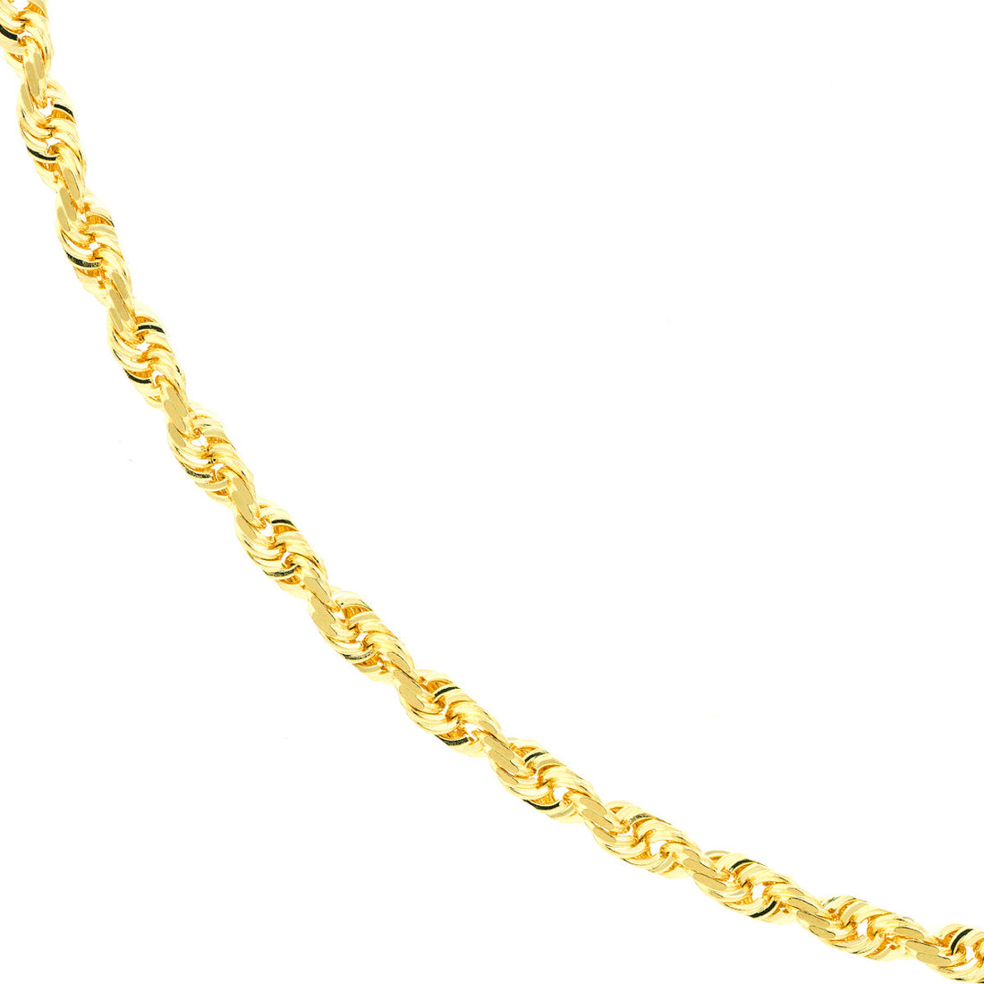 22" 10K Yellow D/C Rope Chain