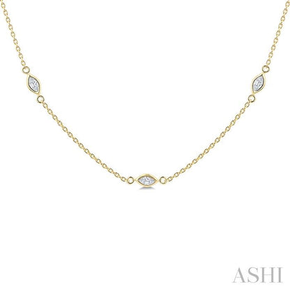 Golden Diamond Trail Necklace