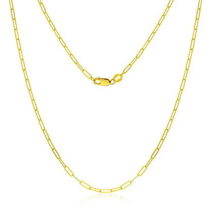 Gold Filled 16" Paperclip Chain