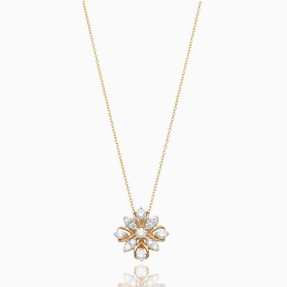 Frosted Bloom Diamond Pendant