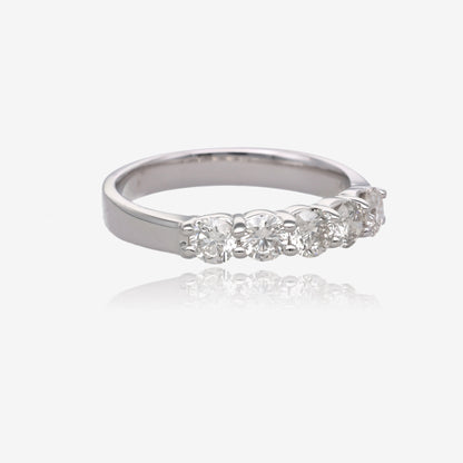 Luna Five Diamond Ring in 14K White Gold