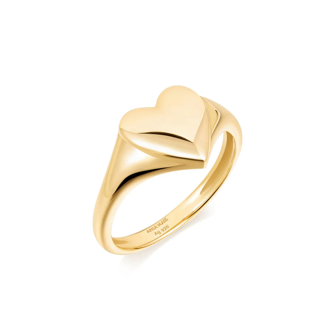 Gold Love Signet Ring