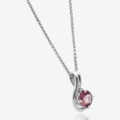 Soft Spring Breeze Pink Tourmaline Pendant