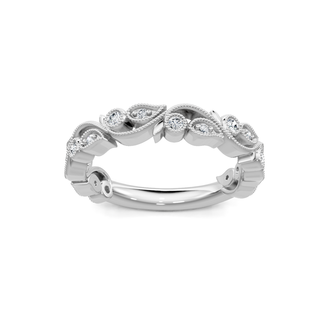Fairy Garden Diamond White Gold Band