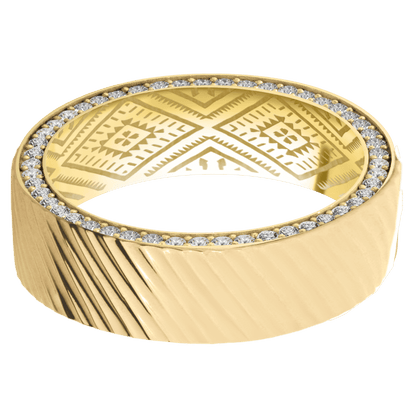 14K Yellow Gold + Polish Finish