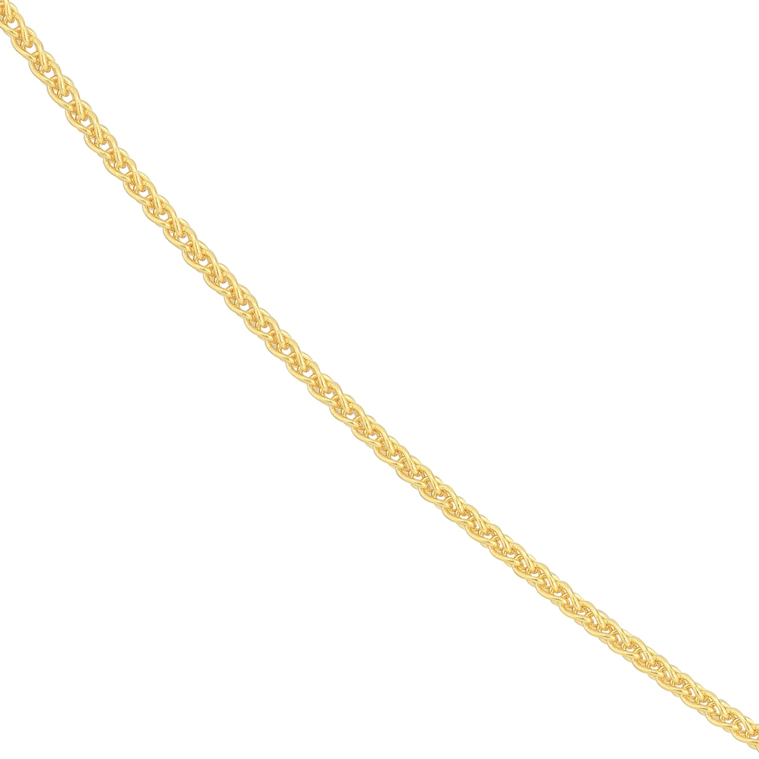 18" 14KY 1.25mm Wheat Chain