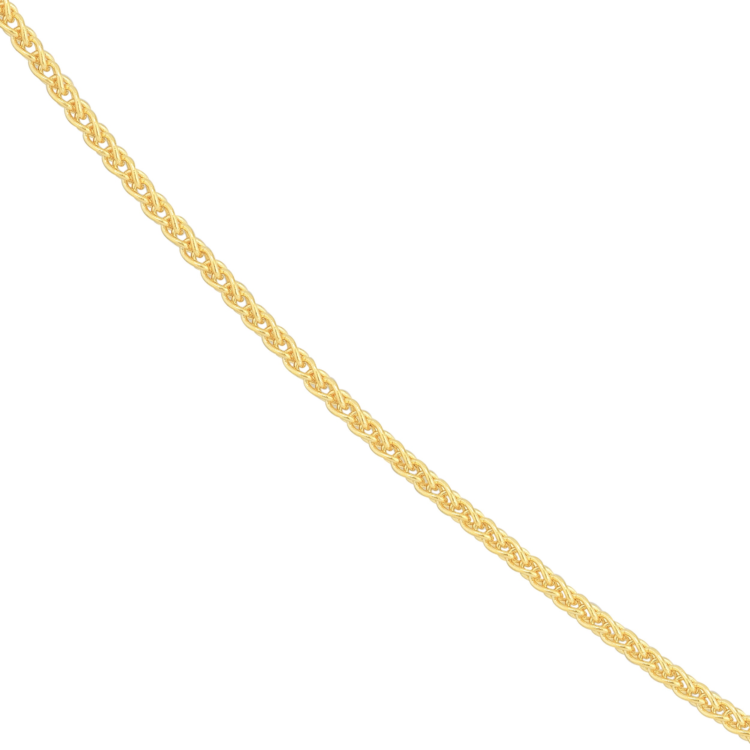 18" 14KY 1.25mm Wheat Chain