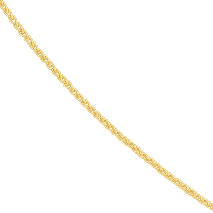 18" 14KY 1.25mm Wheat Chain