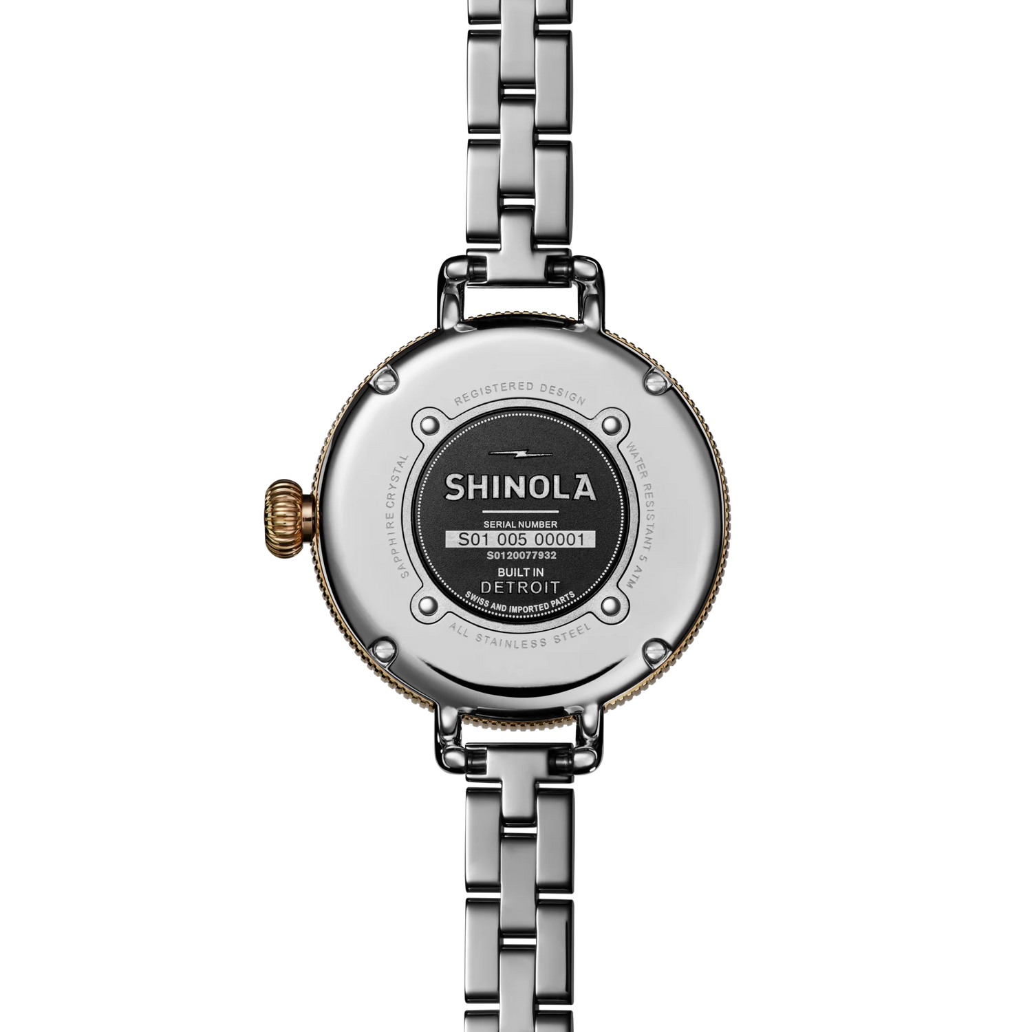 SHINOLA Ladies Birdy Two Tone Watch