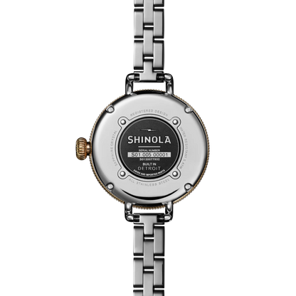 SHINOLA Ladies Birdy Two Tone Watch
