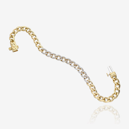 Twinkle and Shine Diamond Curb Link Bracelet