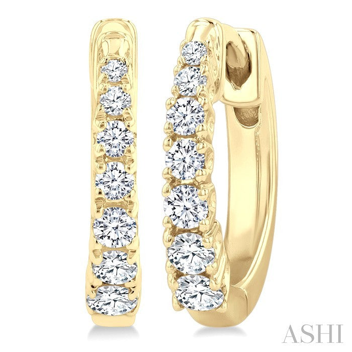 Simply Brilliant Diamond Hoops
