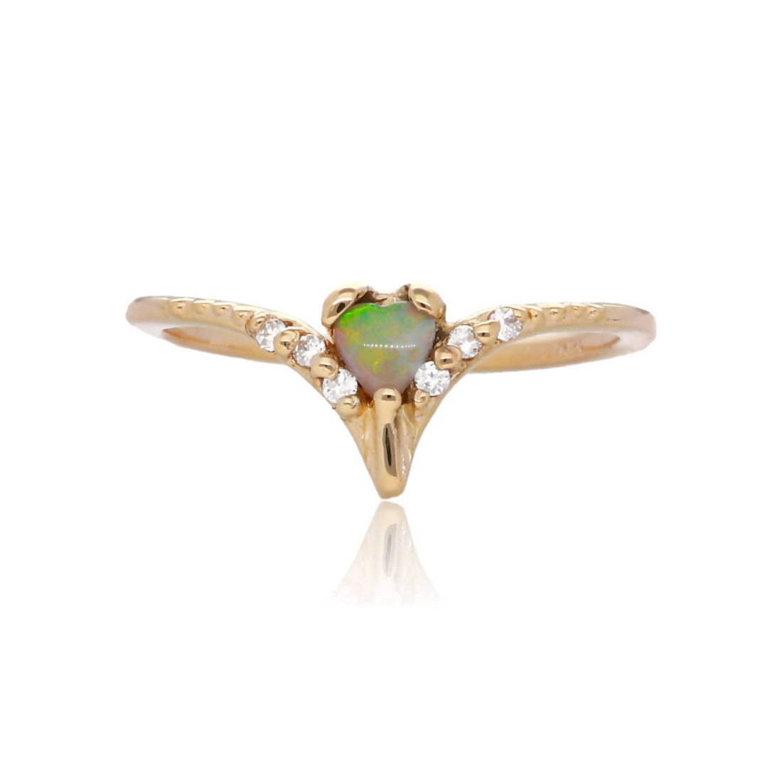 What a Sweetheart Opal and Gold Ring