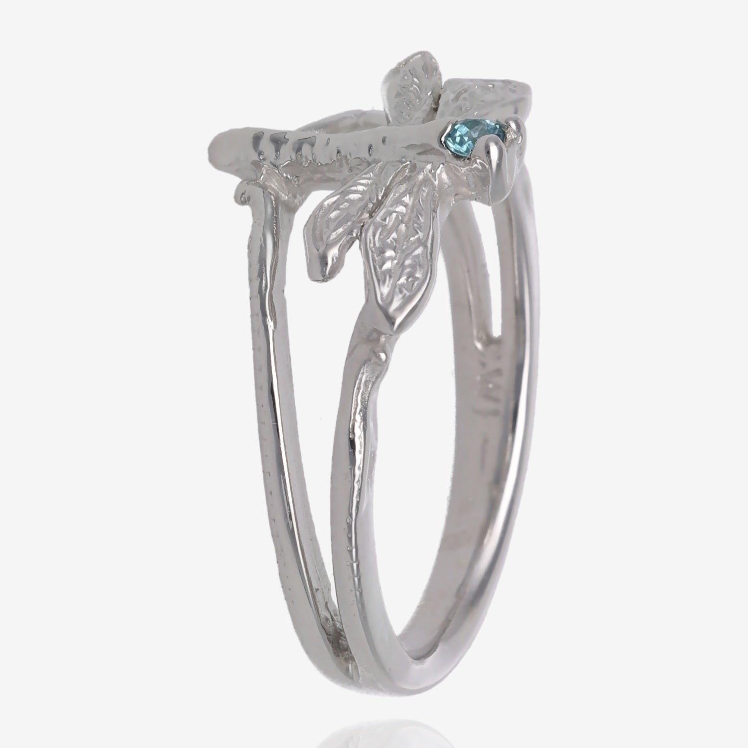 Dragonfly Daydreams Silver and Gem Ring