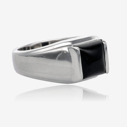 Classic Men’s Onyx Square Top Ring